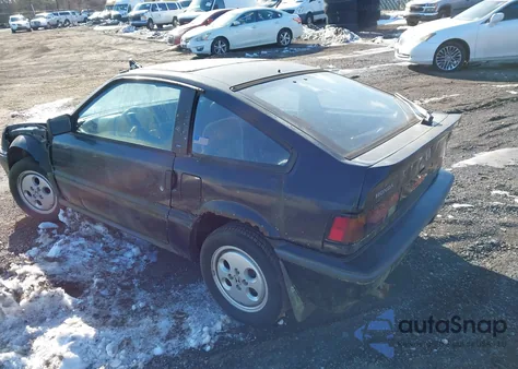 1987 Honda Civic 1500 Crx Si from USA, damaged, VIN JHMEC134XHS048430